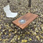 올드 엘름 야외 티테이블 접이식 티테이블 야외 휴대용 여행 소형 캠핑 테이블 안뜰 스토브 티 - 이미지 5