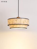 중세 스타일 쌀 종이 레스토랑 샹들리에 일본식 선 티룸 티 테이블 램프 고급 와비사비 레트로 홈스테이 램프