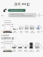 스위핑 로봇 랙 가정용 바닥 보관 소파 사이드 이동식 Coswo Cloud Whale Base Station 고양이용 변기 트레이 - 이미지 2