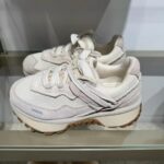 여성용 정품 가죽 메시 통기성 포레스트 검프 슈즈 2025년 봄 두꺼운 밑창 캐주얼 스포츠화 키 키우기 레이스업 화이트 여성용 슈즈 - 이미지 4