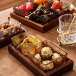 독일 과일 접시 거실 홈 유리 티테이블 간식 말린 과일 사탕 간식 접시 디저트 보관 상자 - 이미지 2