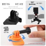 GOPRO13 스포츠 카메라 고정 클립 360도 스티어링 탄성 스트랩 사이클링 낚시 촬영 브라켓에 적합 - 이미지 3