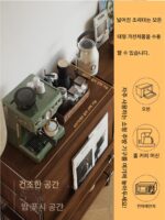 TV 옆 수납장 거실 중고 커피 머신 스테인리스 스틸 잡지 보관장 소파 옆 사이드 캐비닛 - 이미지 2