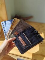 교체 가능한 캔버스 내부 포켓, 내부 코어, 보관장, 여권 가방, 카드북, 펜 가방, 다기능 A5 A6 노트북 - 이미지 2