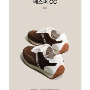 [황혼] 여성용 최상층 소가죽 덱순 슈즈 2025년 봄 신상 가볍고 부드러운 밑창 편안한 레트로 스포츠 캐주얼 슈즈
