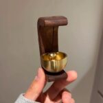 벨 펜던트 도어벨 블랙 월넛 도파민 자석 윈드 차임 홈 리마인더 황동 입주 축하 선물 장식