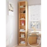 견고한 목재 책장 책장 거실 2024년 새로운 스타일 공간을 차지하지 않는 벽면에 통합된 좁은 캐비닛 조합 수납장 - 이미지 5