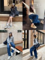 "웬 삼촌" 진저브레드 하우스 ~ 여성용 스포츠 캐주얼화 2025년 봄 신상 두꺼운 밑창 흰색화 여성용 올매치 스니커즈 - 이미지 2