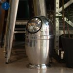 쌀 보관 DULTON 금속 알루미늄 쓰레기통 원형 심플 크리에이티브 2중 레이어 보관함