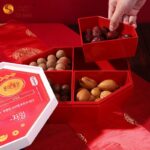 커버 축복 사탕 접시 홈 2025 중국 스타일 거실 커피 테이블 견과류 간식 말린 과일 상자가 있는 새로운 창의적인 구획 - 이미지 4