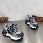 2025년 초봄 신상품 패션 올매치 캐주얼화 컬러매칭 포레스트 검프화 여성용 레이스업 핫스타일 인스 대드화 여성 - 이미지 3