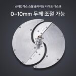 야채 감자 슬라이서 상업용 전기 전자동 레몬 슬라이서 인공 야채 절단 수동 과일 스테인리스 스틸 - 이미지 4