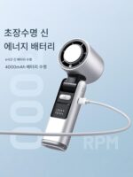 FARADAY Faraday 100단 접이식 냉각 고속 핸드헬드 팬 지능형 디지털 디스플레이 넥 팬 - 이미지 3