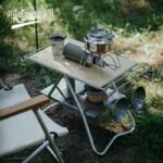 키노코 아웃도어 야외 캠핑 휴대용 접이식 소형 정사각형 테이블 다기능 매달아 두는 테이블 스트림 추적 장비 - 이미지 5