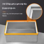 주문제작 상업용 가스 농축 스테인레스 스틸 내부 냄비 튀긴 닭 쇄골 튀긴 반죽 스틱 미트볼 사각형 사각형 프라이팬 - 이미지 4