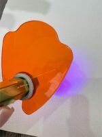 Jiajiaxi 네일 아트 원라인 라이트 실드 아이 프로텍션 쉐이드 두꺼워진 고투과율 블루라이트 핸드헬드 광선요법기 실드