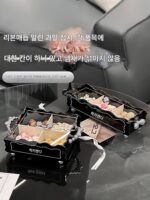 가볍고 고급스러운 밀봉 새해 사탕 상자 말린 과일 접시 거실 커피 테이블 홈 간식 멜론 씨앗과 견과류 디스플레이 접시 과일 접시 - 이미지 5