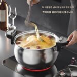 아마 같은 스타일 스테인리스 스틸 마이크로 압력 스튜 냄비 다기능 가정용 찜 26CM 대용량 까다롭지 않은 스토브 - 이미지 4