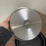 다용도 프라이팬 본체! 독일 수출 304 스테인리스 스틸 플랫 바텀 핸들리스 노스틱 프라이팬 베이킹팬 이동식 핸들 냄비 - 이미지 3