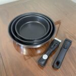 다용도 프라이팬 본체! 독일 수출 304 스테인리스 스틸 플랫 바텀 핸들리스 노스틱 프라이팬 베이킹팬 이동식 핸들 냄비 - 이미지 5