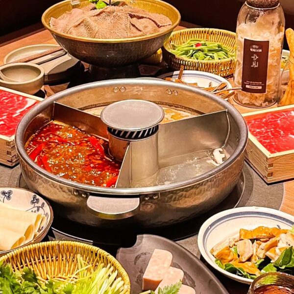 인터넷 셀럽 304 스테인리스 스틸 해머 패턴 인덕션 쿠커, 오래된 투명 국 냄비 원양 냄비 바누 곱창 같은 스타일 핫팟 냄비