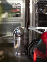 DULTON 금속 알루미늄 쓰레기통 원형 심플 크리에이티브 2중 레이어 산업 스타일 보관함