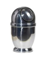 DULTON 금속 알루미늄 쓰레기통 원형 심플 크리에이티브 2중 레이어 산업 스타일 보관함 - 이미지 5