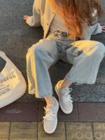 [샤오파 먀오] 정품 가죽 레트로 매트 두꺼운 밑창 스니커즈 여성용 2025년 봄 다재다능한 패션 스포츠 캐주얼화 - 이미지 3