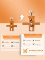 2-in-1 캐비닛 도어 설치 보조 목공 고정 다기능 캐비닛 옷장 도어 인공물 빠른 위치 조정 도구 - 이미지 3