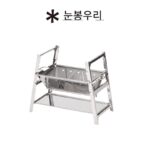 Snowpeak 야외 캠핑 접이식 보관 캠프파이어 테이블 스테인리스 스틸 바베큐 연소 테이블 ST-021 - 이미지 5