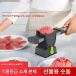 인기 있는 육류 슬라이서, 고기를 잘게 썬 고기, 다진 고기로 자르는 가정용 얇은 슬라이서, 주방 설명서 신선한 고기 슬라이서 - 이미지 2