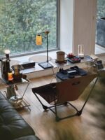 Yanshishan] 일본 TOKYO CRAFTS 스테인리스 스틸 접이식 캠핑 테이블, 다중 조합 랙 포함 - 이미지 2