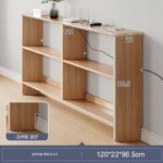 견고한 목재 소파 뒷부분 랙 벽면 거실 수납 침실 침대 머리와 꼬리 공간 활용 틈새 길고 좁은 캐비닛 - 이미지 2