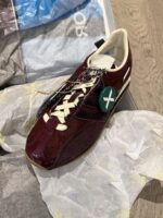 정품 가죽 레트로 말털 줄무늬 Dexun 신발 여성 2025 봄과 가을 새로운 레이스업 캐주얼 신발 스포츠 신발 포레스트 검프 신발 - 이미지 4