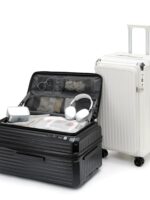 확장 및 두꺼워진 5륜 지퍼 대용량 다기능 브레이크 지퍼 트롤리 케이스 남녀 학생 여행 케이스 28 - 이미지 4