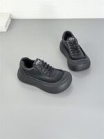 소가죽 레트로 플랫폼 슈즈 여성화 2025년 봄 신상 두꺼운 밑창 못생긴 큰 머리 슈즈 가벼운 스포츠 캐주얼 슈즈 - 이미지 4