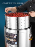 전기 물통 304 스테인리스 스틸 수프통 상업용 물통 대용량 전기 가열 단열통 죽통 - 이미지 3