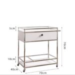 중고 트롤리 텍타 다이닝카 바우하우스 인터넷 셀럽 홈 스토리지 트롤리 거실 이동식 사이드 테이블 - 이미지 5