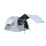 I Feichuanju 팽창식 텐트 전자동 텐트 야외 6-8인 캠핑 캠핑 장비 하룻밤 두 개의 침실과 한 개의 거실 - 이미지 5