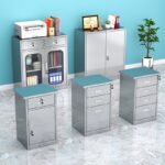 304 스테인리스 스틸 사물함 테이블 아래 파일 캐비닛 데이터 보관 캐비닛 병원 모바일 침대 옆 도구 보관 낮은 캐비닛 - 이미지 2