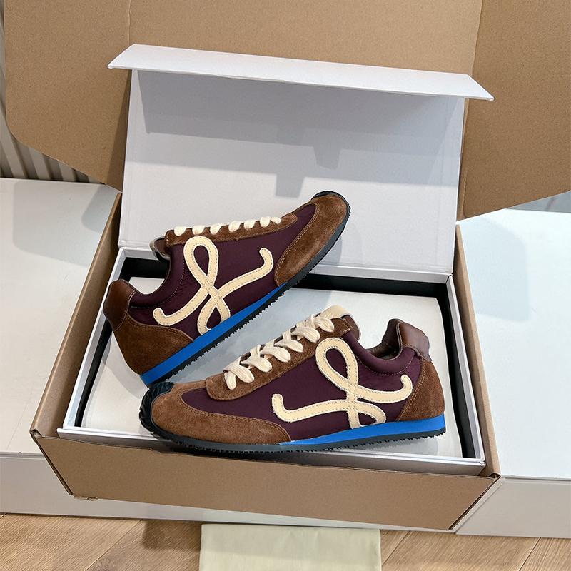 main_872237458301_0-1 딩반/시그니처 모델! 이른 봄 새로운 갈색 포레스트 검프 스포츠화 여성 패션 캐주얼 독일 트레이닝 남성 및 여성 싱글화 - 이미지 1