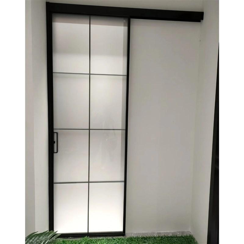 main_872659176963_0-1 매우 좁은 싱글 트랙 싱글 리프 슬라이딩 도어 매달린 슬라이딩 도어 티타늄 마그네슘 알루미늄 합금 높은 공간 활용 방수 방습 공장 판매 - 이미지 1