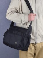 대용량 숄더백 남성용 가방 메신저백 초경량 다중 수납 백팩 옥스포드 천 여행 가방 통근용 남성용 가방 - 이미지 3