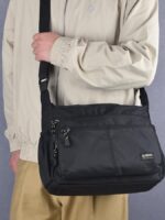 대용량 숄더백 남성용 가방 메신저백 초경량 다중 수납 백팩 옥스포드 천 여행 가방 통근용 남성용 가방 - 이미지 4