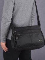 대용량 숄더백 남성용 가방 메신저백 초경량 다중 수납 백팩 옥스포드 천 여행 가방 통근용 남성용 가방 - 이미지 5