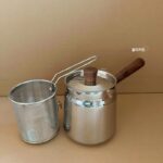 304 스테인레스 스틸 프라이팬 가정용 소형 높이 및 깊이가 있는 튀김 유도 조리기 필터 오일 절약형 소형 프라이팬 - 이미지 2