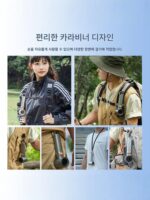 FARADAY Faraday 핸드헬드 팬 고풍량 다이얼 등산 버클 디지털 디스플레이 100단 기어 에너지 절약 고속 팬 - 이미지 5