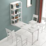 다기능 벽걸이 테이블, 변형형 접이식 테이블, 식탁, 소형 가구, 넷 셀러브리티 텔레스코픽 랙, 가변형 테이블 - 이미지 3