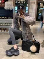 여성용 두꺼운 밑창 아빠화 2025년 봄 신상품 Ankola 레드 그레이 다용도 네트 셀러브리티 파리 키높이 캐주얼 스포츠화 - 이미지 4