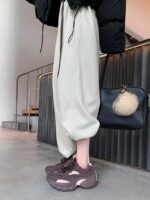 여성용 두꺼운 밑창 아빠화 2025년 봄 신상품 Ankola 레드 그레이 다용도 네트 셀러브리티 파리 키높이 캐주얼 스포츠화 - 이미지 5